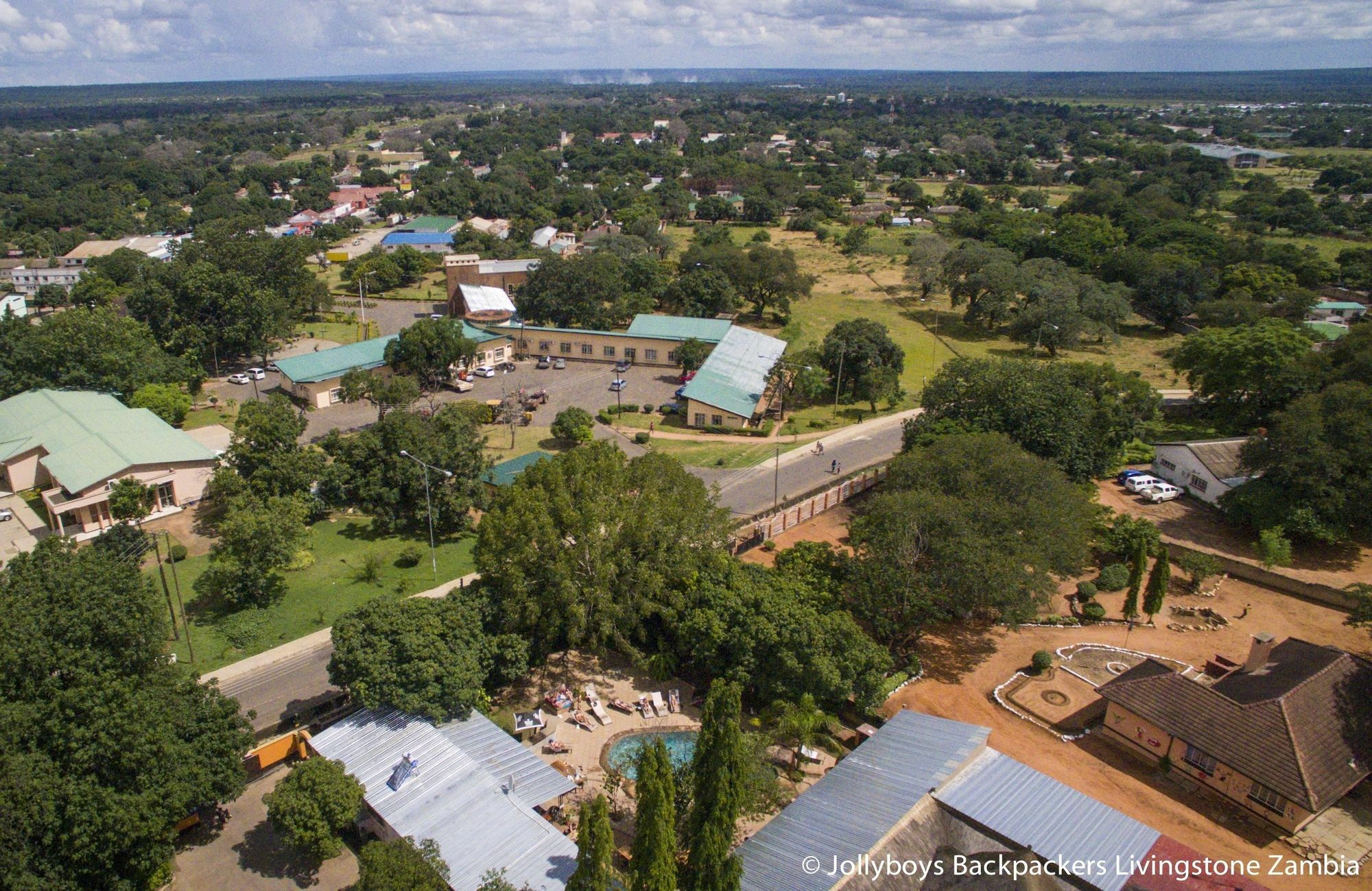 A Pousada Jollyboys Backpackers Livingstone Exterior foto